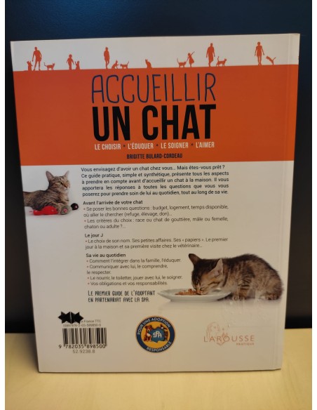 Livre francophone: "Accueillir un chat"