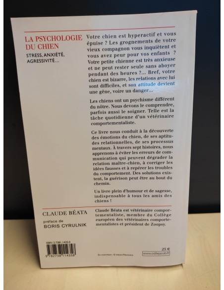 Franstalig boek:  "La psychologie du chien"