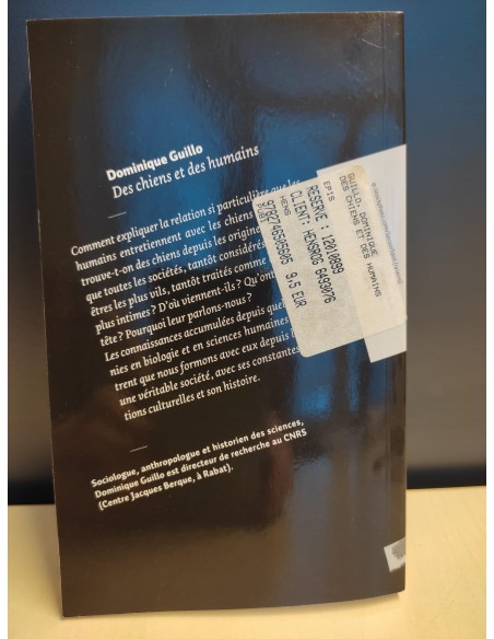 Livre francophone: "Des chiens et des humains"