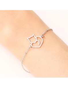 Armband kat (zilver of goud)