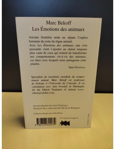 Franstalig boek: "Les émotions des animaux"