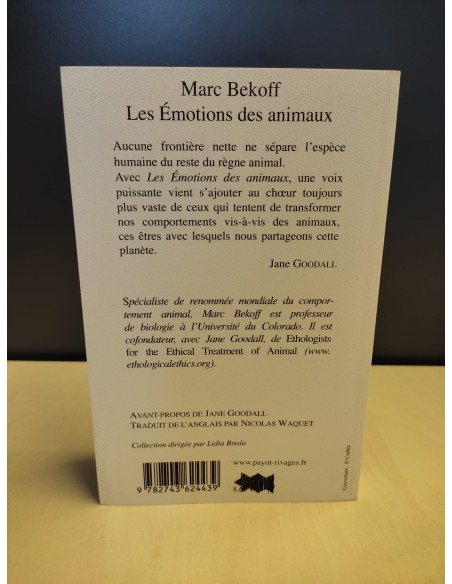 Livre francophone: "Les émotions des animaux"